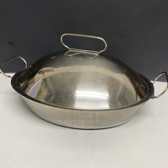 Cuisinart Pennsylvania Dutch Oval Roasting Pan 2 Qt C59-29D Stainless Steel - Picture 8 of 17